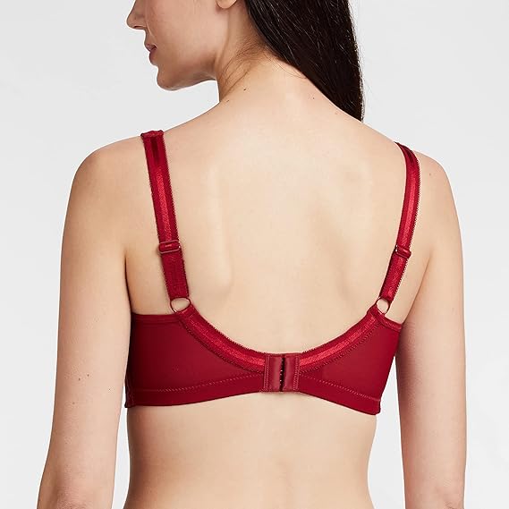 Enamor Hidden X-Frame Smoothening Women's Full Support Everyday Bra – Jiggle Control, Non-Padded, Wirefree, Full Coverage